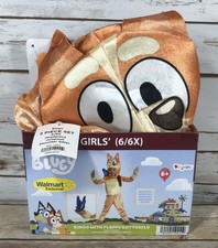 NEW Disguise Bingo Bluey Costume Girls Size 6/6x Halloween Walmart Exclusive