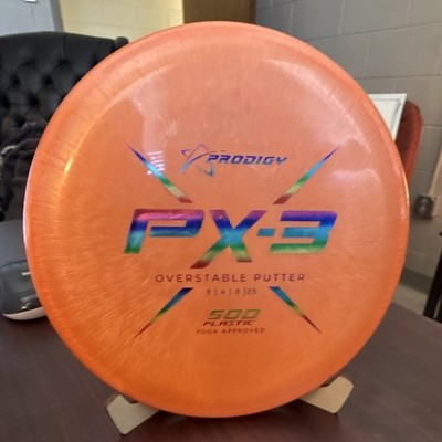 Prodigy PX-3 Overstable Putter 500 Plastic Orange PDGA Approved Disc Golf Disc