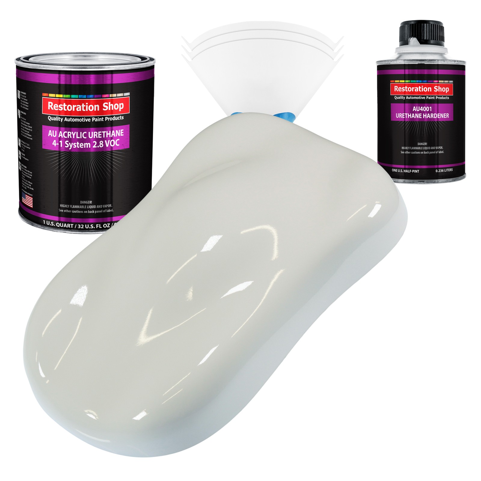 Restoration Shop Linen White Acrylic Urethane Quart Auto Paint Kit