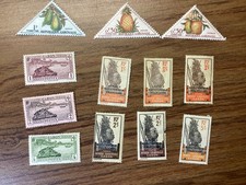 French Colonies Stamps French Gabon 1920s to 1960s Assortment of 12 MH OG & Due