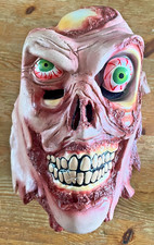 Zombie Mask Amazing Skull Halloween Decor Plastic / Latex Costume Gory Gross