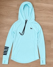 Victoria's Secret PINK Light Blue Long Sleeve Hooded Pullover