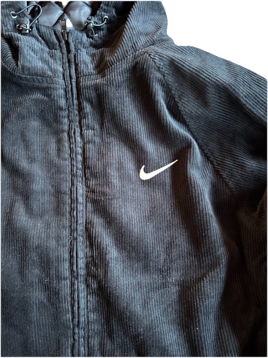 Nike x Supreme Arc Corduroy Hooded Jacket Black SS22 DM1772-010