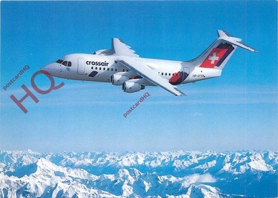 Ansichtskarte_ CROSSAIR AVRO RJ85 HB-IXF [FLUGZEUGAUSGABE]