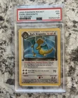 2000 POKEMON TEAM ROCKET FIRST EDITION #22/82 DARK DRAGONITE NON-HOLO PSA 7