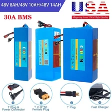 48V 8AH/10AH/14AH Ebike Lithium Battery with 30A BMS For Electric Bicycle Bike