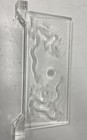 Signed Oriental Dragon Etched Acrylic Plaque Sculpture Chinese Art Decor — photo 1