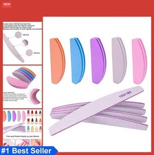 Nail File and Buffer 10 Pieces Double Sided 100 180 Grit Acrylic Natural Nails