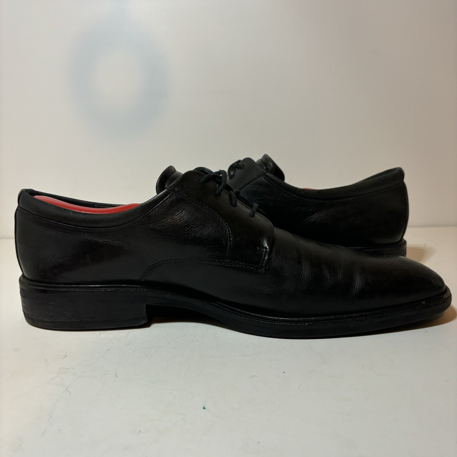 SAOLA Scarpe Oxford Metropole London Derby ECCO da uomo in pelle nera taglia 13 12 12 5 47