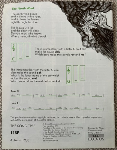 LIBRO DE CANCIONES THE SONG TREE BBC 1985 Música para escuelas Sue Henry - Imagen 2 de 4