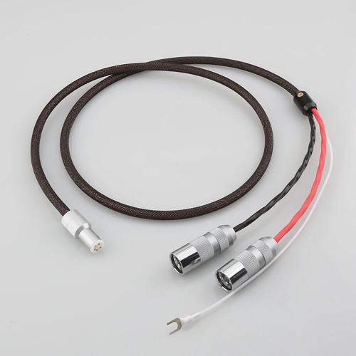 Brazo de plata pura 100 % cable fono 5 DIN Viborg cobre puro 3 pines conector XLR - Imagen 8 de 18