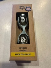 NEW In Box Arena Spider Junior KIDS Swim Goggles No Leak Anti Fog Ages 6-12