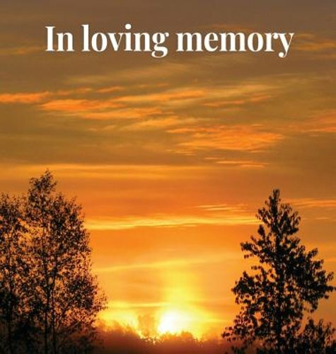 Memorial Guest Book (Hardback cover): Memory book, comments book ...