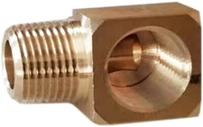 3/8"-18 Male to 3/8 Female 90 Deg Street Elbow Brass Ref: 017019, S202-6, 115-C