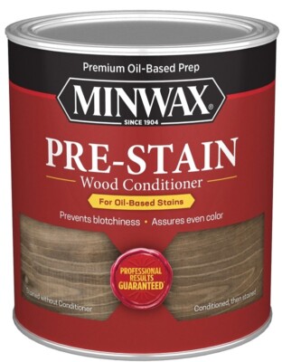 NEW MINWAX QUART  INTERIOR OIL BASED PRE-STAIN CLEAR WOOD CONDITIONER 8487696