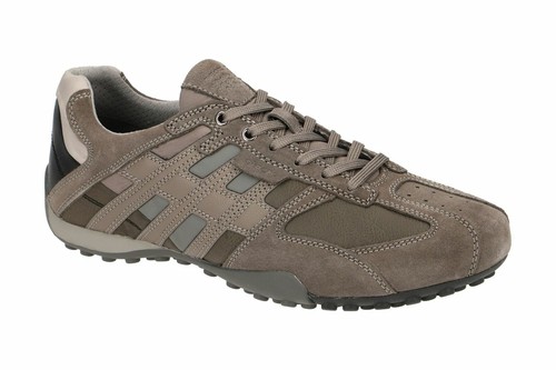 Geox Respira Uomo Snake E Men's Sneakers Low Shoes U8207E Lace Up Stone |  eBay