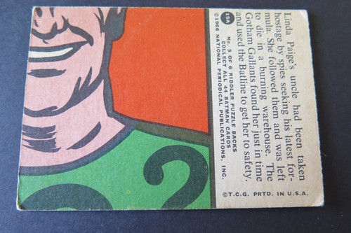 1966 Topps Batman Series A Red Bat Logo Tarjetas individuales tú eliges Completa tu conjunto - Imagen 43 de 139