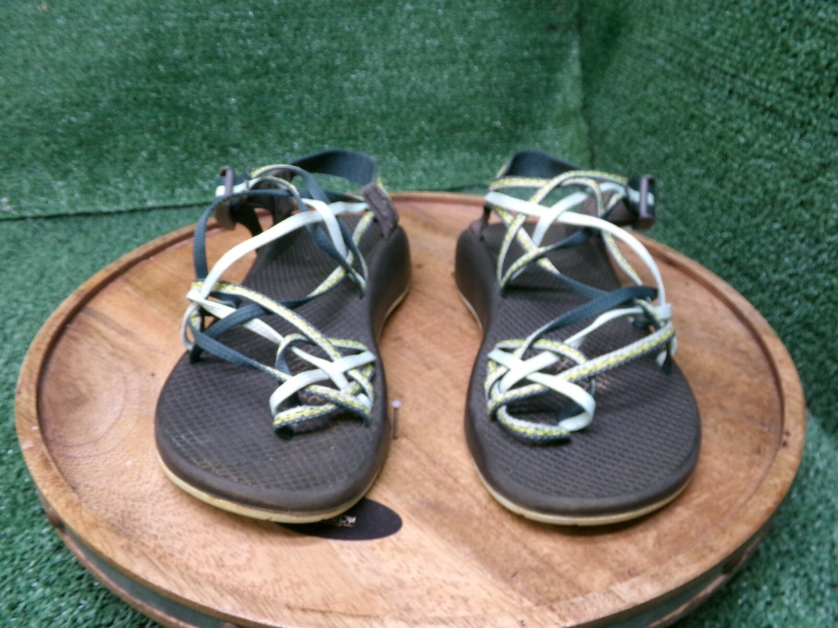 Chaco Womens ZX/2 Classic Sports Hiking Sandal Green Toe-Loop Size