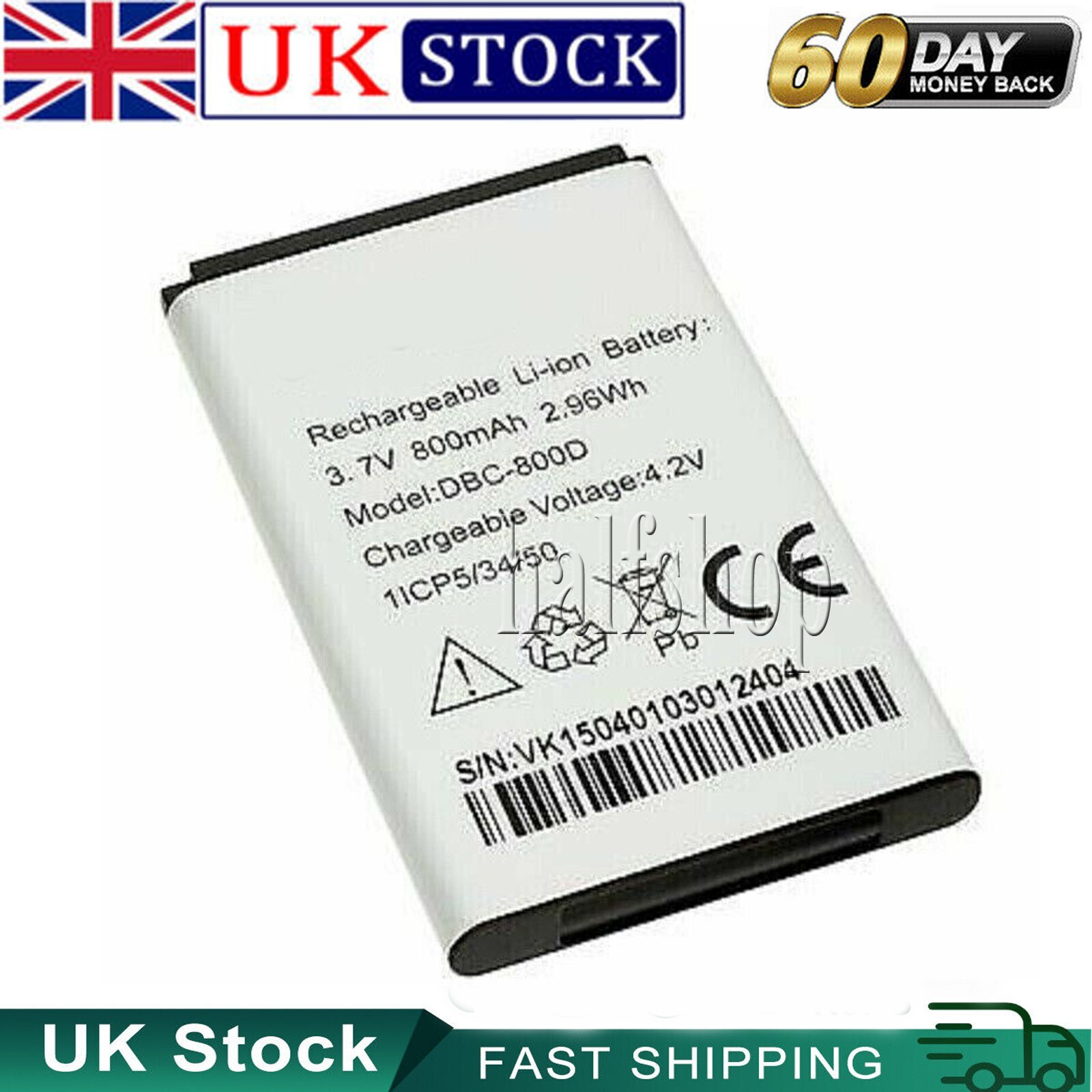 DBC-800D for DORO DBC-800D BATTERY FOR 6021 6050 6120 6121 6171 800mAh