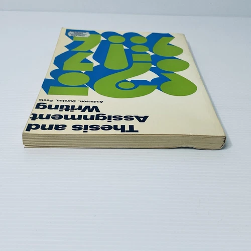 Thesis and Assignment Writing by Anderson Durston and Poole Guidance Paperback - Picture 6 of 18