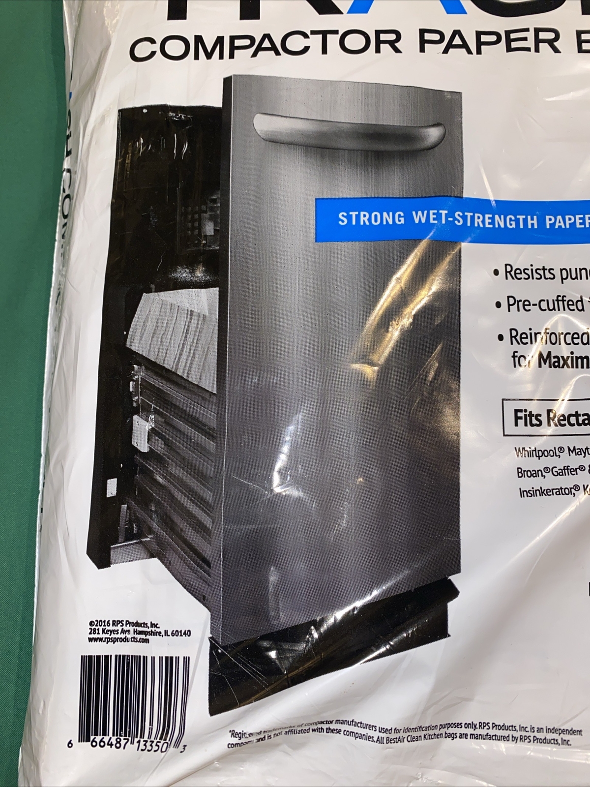 BestAir Trash Compactor Bags 2 Ply 9×17×16 Paper Plastic Liner 10 Bags