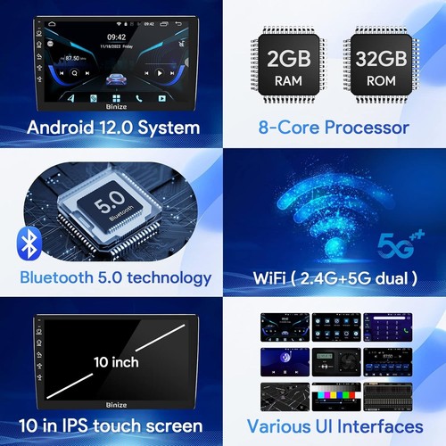 Android 13 Car Stereo Compatible w Dodge Ram 1500/2500/3500 Radio GPS Head Unit - Picture 9 of 9