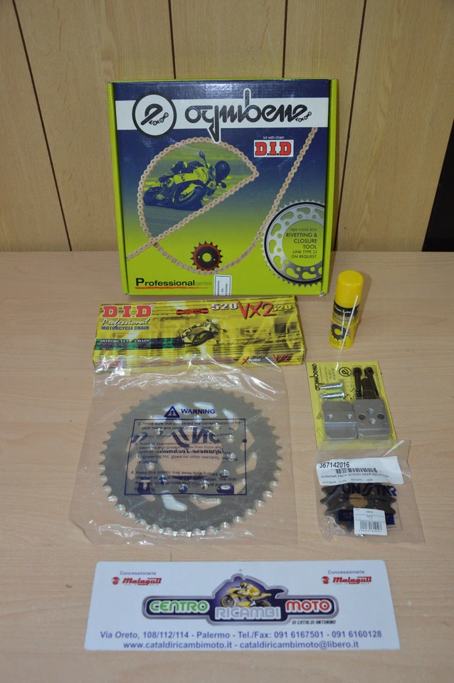 Set Transmission Chaîne Engrenage Pignon DID OgniBene Kawasaki 6R 600 636 Ninja - Photo 1/1