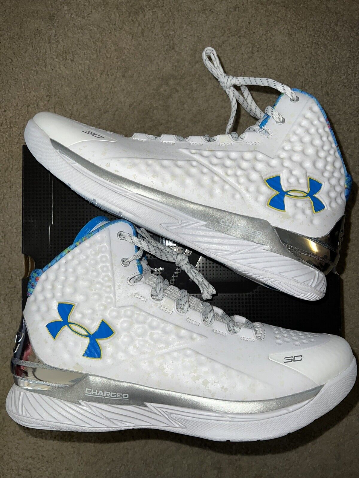 camino giratorio Cuaderno Under Armour Curry 1 Splash Party Retro 2022 Para Hombre Talla 7.5 Nuevo  100% Auténtico | eBay