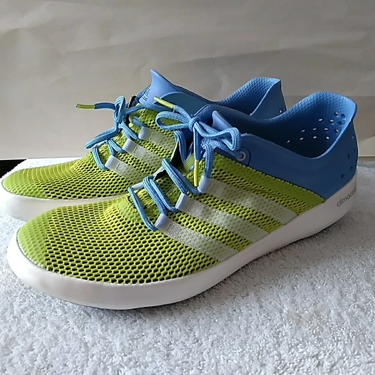 2014 Mens Size 12 Adidas Climacool ew791001 Lime Green Blue Nice