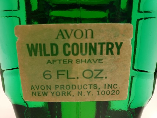 VINTAGE AVON GREEN GLASS CAR WILD COUNTRY MEN'S COLOGNE DECANTER 6 OZ. Brand new - Picture 8 of 9