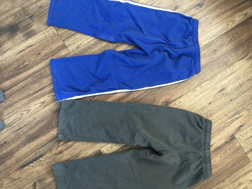 Old Navy Boy Size Medium (8) Drawstring Fleece Sweatpants - Gray Blue Set Of 2 - Picture 4 of 4