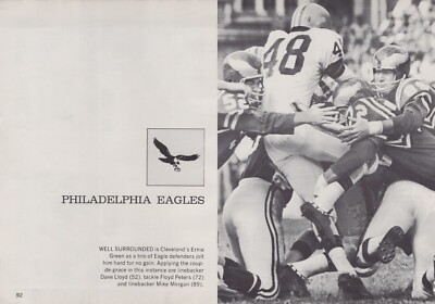 1967 Philadelphia Eagles NFL Football Floyd Peters Dave Lloyd