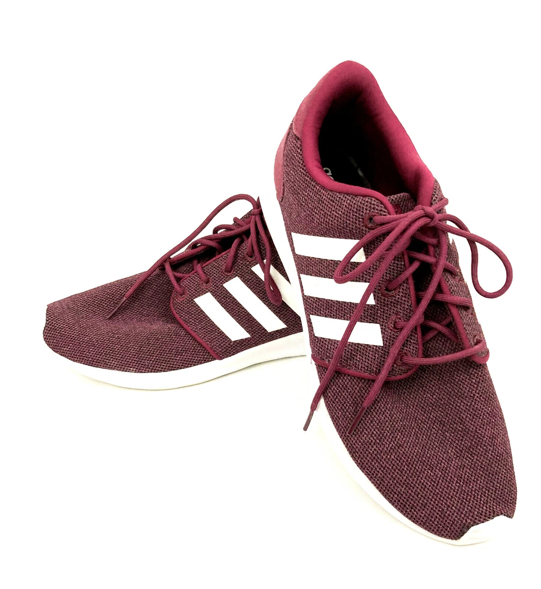 Womens burgundy top adidas sneakers