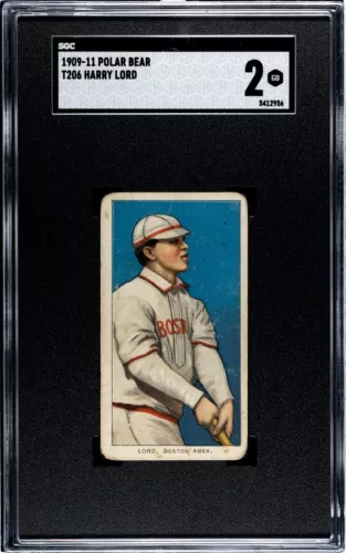 1909 Polar Bear T206 Harry Lord SGC 2 Nice Appeal