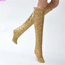Gold Sherry Shoes Boots for Fashion royalty FR2 FR6.0 Poppy parker Obitsu doll