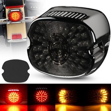 Motorcycle Tail Led Brake Turn Signal Taillight Rear Light Low Profile Smoked