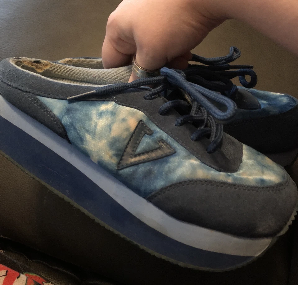 Volátiles Zapatos de Plataforma Vintage ULTRA RAROS ENCARCELAMIENTO Y2K Talla 7.5 Gótico Punk Foto 2 de 4