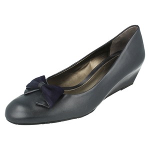 van dal navy wedge shoes