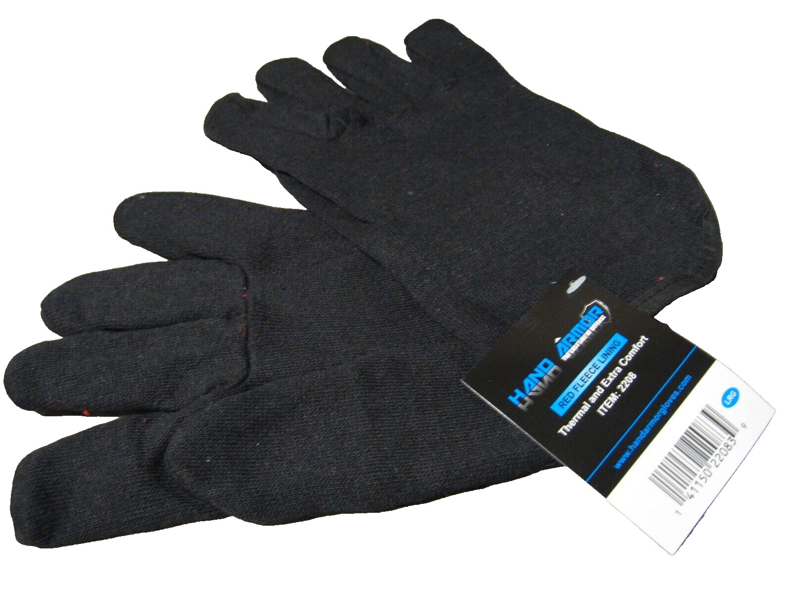 Hand Armor Red Fleece Lined Gloves - Full Finger - Thermal & Extra Comfort 2208