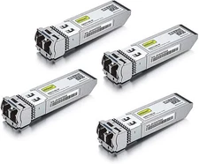 4 Packs 10GBase-LR 10G SFP+ Transceiver 1310nm SMF LC 10 km For Cisco SFP-10G-LR