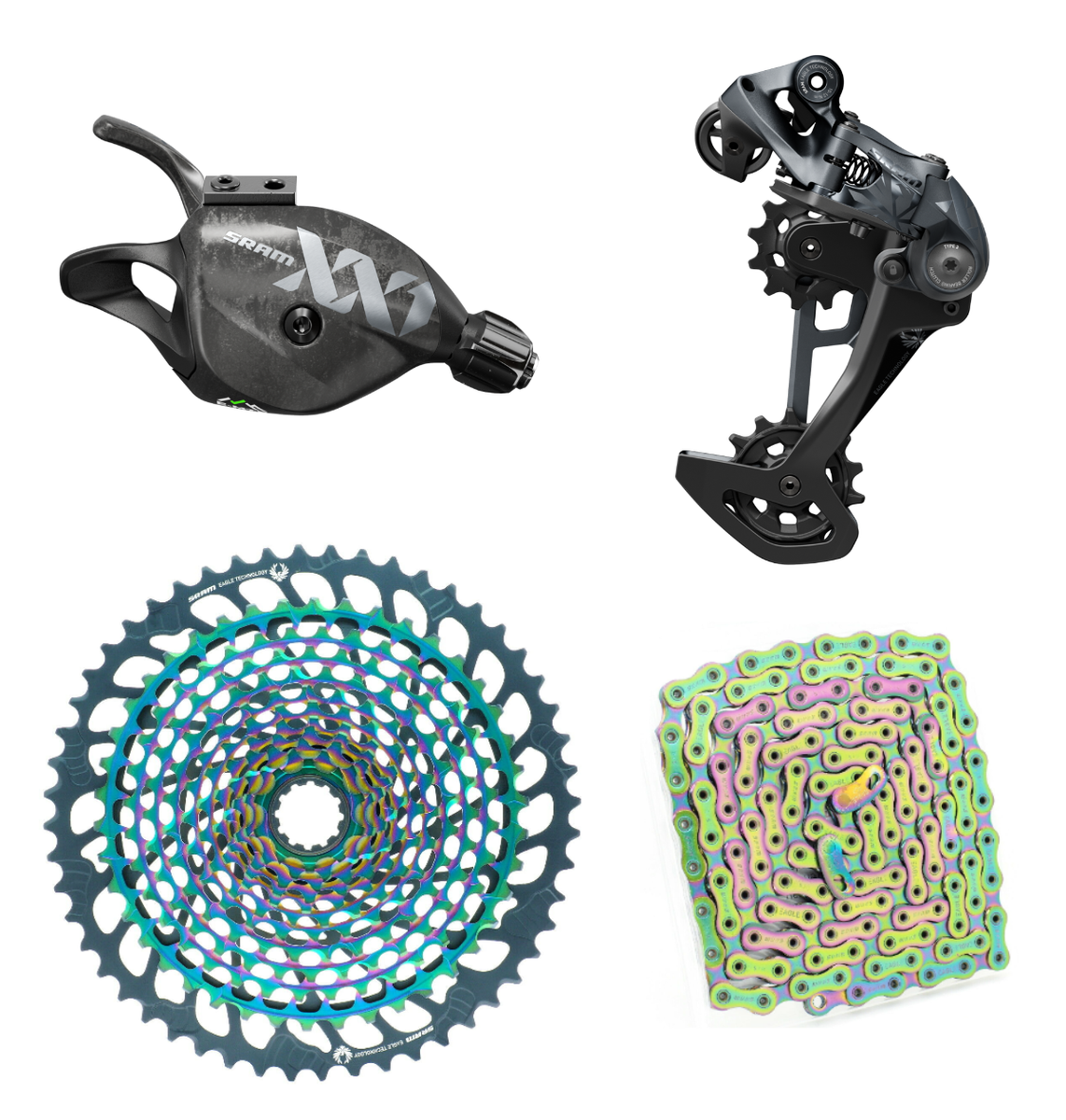 SRAM XX1 Eagle 1x12s Shifter+Rear Derailleur 520%+CN+CS 10-52T