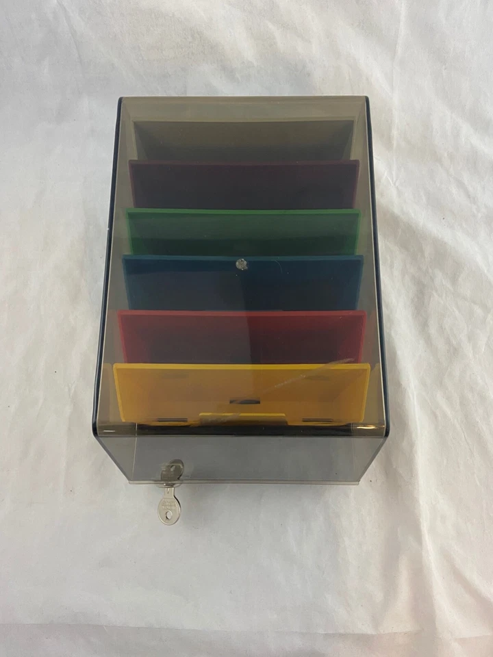 De colección - SRW Minidex 78 - 5,25" - Estuche para disquetes - Con cerradura y llave - RARO Foto 4 de 4