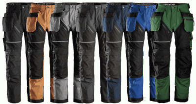 Snickers 6214 RuffWork, Canvas + Holster Tasche Arbeitshose echt blau