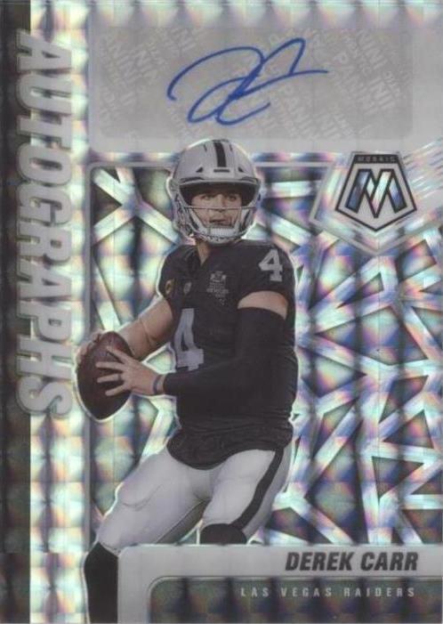 2021 Panini Mosaic Derek Carr #A-DC for sale | eBay