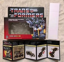 TRANSFORMERS G1 HOUND BOX, INSERTS, BUBBLE, & MANUAL NEW! AUTOBOT ROBOT