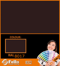 FELLO Verniciatura a polvere - RAL 8017 Marrone cioccolata struttura fine 5KG