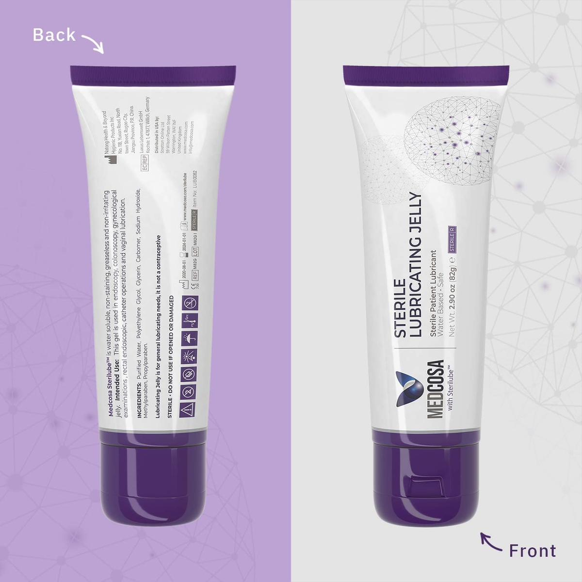 Sterile Lube | Surgical Lube | Water Based Lubricating Jelly | Medical  Lubricant