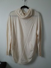 Guess Sweater in Milk Beige Women Medium Lightweight/Sheer New