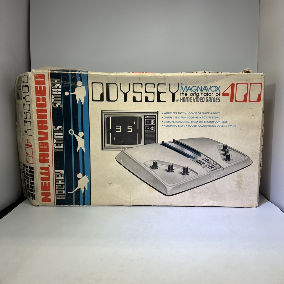The Magnavox Odyssey 400 is a pre-Atari relic from 1975 — one of the earliest home video game consoles ever made, and it still has its original box.