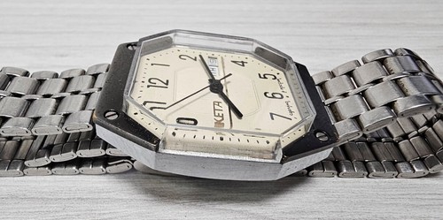 Orologio da polso uomo russo ottagonale RAKETA Star Wars 2628.H giorno e data - Foto 5 di 17
